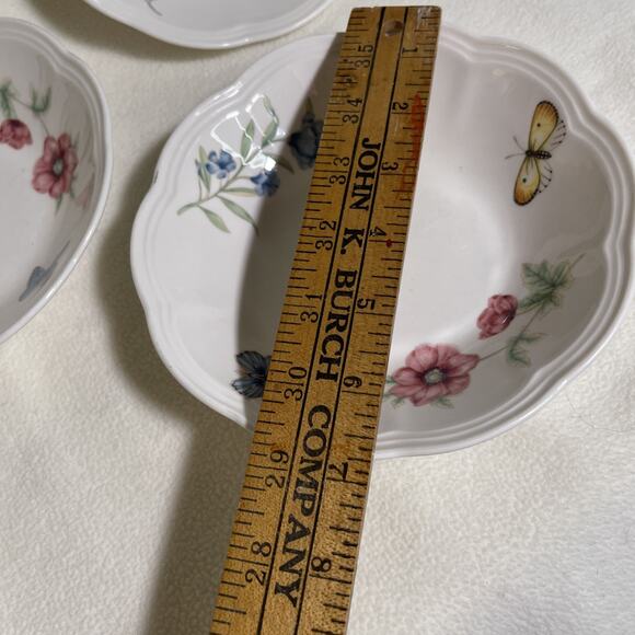 Lenox China BUTTERFLY MEADOW 5 Fruit Dessert Bowls - Picture 7 of 7